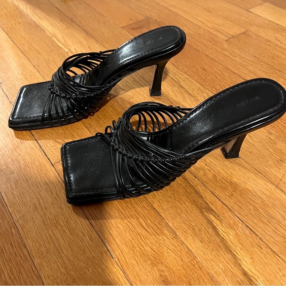 Source Unknown Thin Staps Heeled Mule - Picture 2 of 4